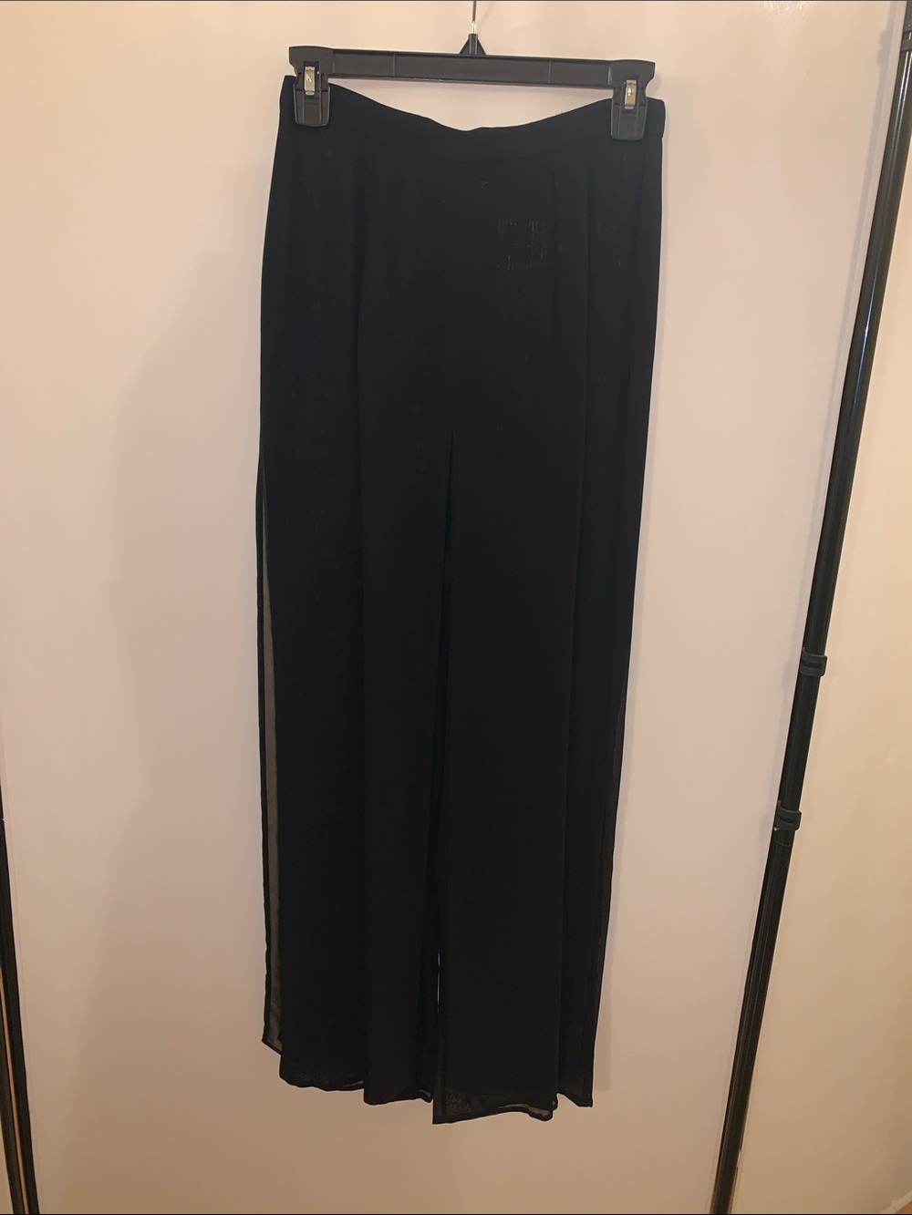 Tadashi vintage sheer layered pants Wide-Leg Women's 4